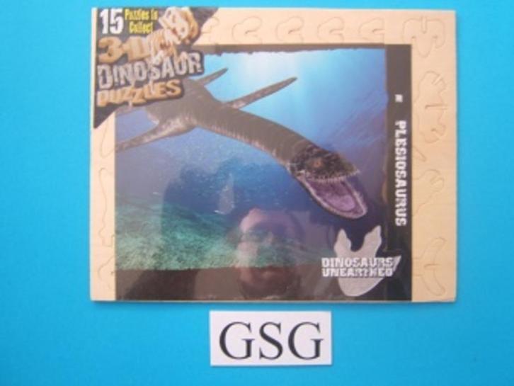 Plesiosaurus 3D puzzel nr. 9133-00, Kinderen en Baby's, Speelgoed | Houten speelgoed, Nieuw, Ophalen