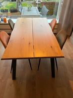 Houten Eettafel, Huis en Inrichting, Ophalen, 100 tot 150 cm, Eikenhout, Zo goed als nieuw
