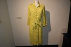 Pom Amsterdam citruse gele door knoop jurk kleur printje M, Kleding | Dames, Maat 38/40 (M), Verzenden, Geel, Zo goed als nieuw