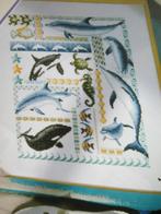 Borduurpatroon  Merklap  Walvis Dolfijn  nr 5947, Verzenden, Nieuw, Handborduren, Patroon