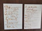 Herman brood setlist gesigneerd, Tickets en Kaartjes, Eén persoon