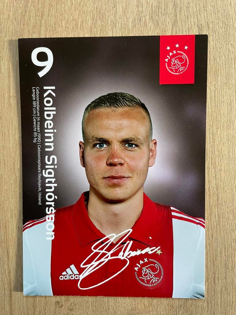 Fotokaart Sigthorsson (Ajax, AZ)., Ophalen of Verzenden, Nieuw, Ajax, Spelerskaart
