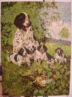 antieke puzzel Patrijshond puppy’s natuur, Ophalen of Verzenden