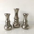 Ptmd vaasjes set zilver metaal, Ophalen of Verzenden
