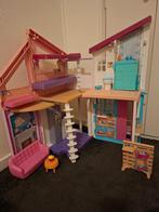 Barbiehuis, Kinderen en Baby's, Speelgoed | Poppenhuizen, Ophalen, Zo goed als nieuw, Poppenhuis