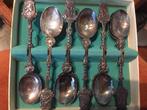 Zilver lepeltjes 12 stuks, Antiek en Kunst, Ophalen