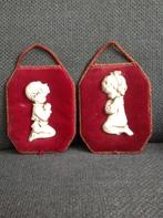 Vintage Wanddecoratie - Engel Beeldjes, Ophalen of Verzenden, Gebruikt