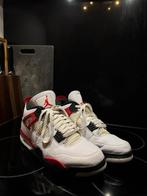 Nike Air Jordan 4 Red Cement - Maat 44, Kleding | Heren, Schoenen, Ophalen of Verzenden, Zo goed als nieuw, Wit, Sneakers of Gympen