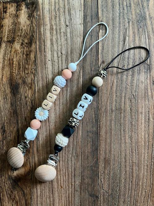 gepersonaliseerd speenkoord - kraamcadeau, Kinderen en Baby's, Overige Kinderen en Baby's, Nieuw, Ophalen of Verzenden