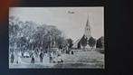 Piaam Friesland Veel Volk in de Dorpskern 1910 TULPKAART, Verzamelen, Ansichtkaarten | Nederland, Ophalen of Verzenden, Voor 1920
