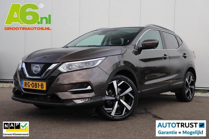 Nissan Qashqai 1.2 Tekna + Automaat Trekhaak Bose Panoramada, Auto's, Nissan, Bedrijf, Te koop, Qashqai, 360° camera, ABS, Achteruitrijcamera