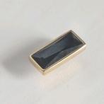 Goudkleurige Melano twisted rectangle zwart, Verzenden