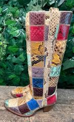 Nieuwe supergave vintage patchwork laarzen Sendra maat 40, Bruin, Nieuw, Ophalen of Verzenden, Sendra