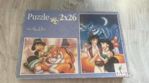 Twee aladdin  puzzels-compleet, Hobby en Vrije tijd, Denksport en Puzzels, Zo goed als nieuw, Legpuzzel, Minder dan 500 stukjes