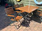 Teakhouten tuinset. Inklapbaar, Tuin en Terras, Ophalen, 4 zitplaatsen, Eettafel, Teakhout