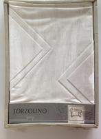 Damast tafellaken +4 servetten Jorzolino 120 x 150 cm, nieuw, Ophalen of Verzenden, Nieuw, Wit, Tafelkleed of Tafelzeil