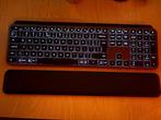 Logitech MX Keys S + Palmsteun + Meusmat, Gebruikt, Logitech, Ophalen of Verzenden, Draadloos
