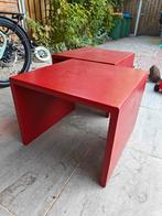 Salontafel 2x 55x55, Huis en Inrichting, Tafels | Salontafels, Ophalen, Gebruikt, 50 tot 100 cm, Rond