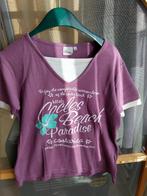 t shirt paars / wit maat M, Maat 38/40 (M), Paars, Ophalen of Verzenden, Zo goed als nieuw