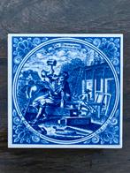 Delfts Blauw Tegel - De Timmerman, Ophalen of Verzenden