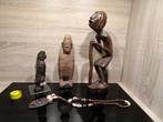 Drie afrikaanse beeldjes, Antiek en Kunst, Kunst | Niet-Westerse kunst, Ophalen of Verzenden