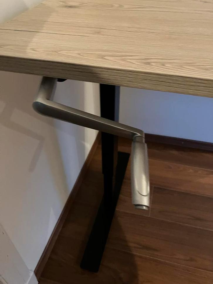 EOL Axel Zit-Sta Bureau - 160x80cm - Eik, Huis en Inrichting, Bureaus, Nieuw, Stabureau, In hoogte verstelbaar, Ophalen