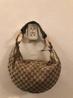 Gucci canvas bamboe ring hobo, Ophalen, Zo goed als nieuw, Overige kleuren, Schoudertasje