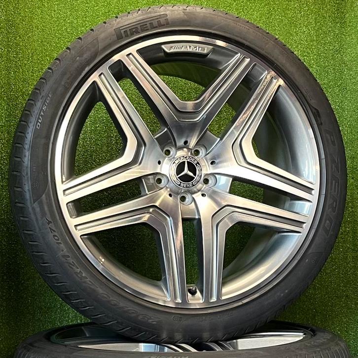 Orig. 21 inch Mercedes AMG velgen banden ML GLE W164 W166, Auto-onderdelen, Banden en Velgen, Banden en Velgen, Zomerbanden, 21 inch