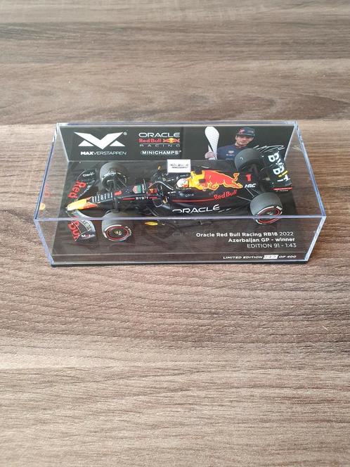 Max verstappen RB18 winnaar azerbaijan 2022 schaal 1/43, Verzamelen, Automerken, Motoren en Formule 1, Nieuw, Formule 1, Verzenden