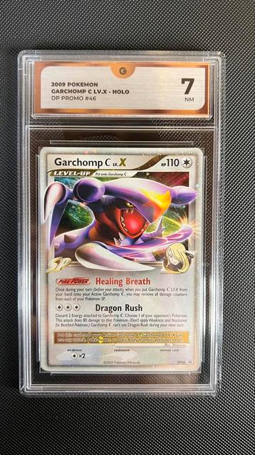 2009 Garchomp C lv x pokemon holo bleed