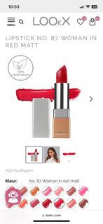 Lookx lipstick 4gr woman in red Matt, Sieraden, Tassen en Uiterlijk, Uiterlijk | Cosmetica en Make-up, Nieuw, Make-up, Ophalen of Verzenden
