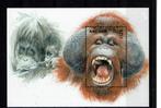 angola 2000 pf blok orang oetan apen wildlife zoogdieren, Ophalen of Verzenden, Postfris, Dier of Natuur