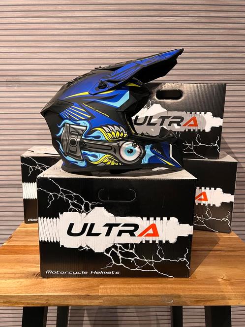 NIEUW Ultra Crosshelmen – XS t/m XL – Unieke Designs, Fietsen en Brommers, Brommerhelmen, Nieuw, Ophalen of Verzenden