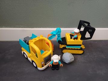 Duplo 10931 Truck & Graafmachine Compleet beschikbaar voor biedingen
