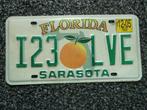 Kentekenplaat licenseplate Sarasota Florida USA, Verzenden, Gebruikt, Auto's