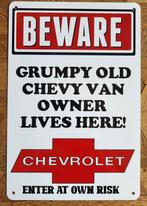 Chevy van Metalen bord, Nieuw, Reclamebord, Ophalen of Verzenden