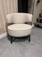 Fauteuil lizzy - stof: seattle 21 - onderstel: zwart beuken, Ophalen, Minder dan 75 cm, Zo goed als nieuw, Stof