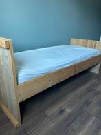 Bed van steigerhout met onderschuifbed, Jorg Steigerhout, Huis en Inrichting, Ophalen, Gebruikt, Eenpersoons, Steigerhout