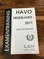 HAVO Nederlands Examentraining 2017, Boeken, Ophalen of Verzenden, Zo goed als nieuw, HAVO, Nederlands