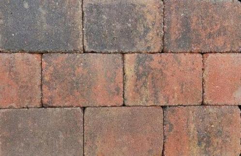 Getrommelde 20x30x6cm stenen - Oud Bruin, Tuin en Terras, Tegels en Klinkers, Zo goed als nieuw, Klinkers, Beton, 10 m² of meer