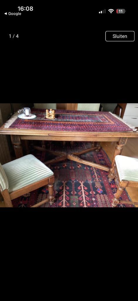 Klassieke eetkamertafel, Huis en Inrichting, Tafels | Eettafels, Gebruikt, 50 tot 100 cm, 150 tot 200 cm, Vijf personen of meer