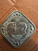 Zilveren 5 cent munt Beatrix en claus 30 april 1980, Ophalen, Koningin Beatrix