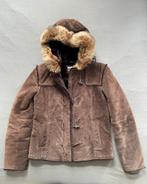 Bruin leren winterjas, mt 36/38, zachte binnenzijde, Bruin, Ophalen of Verzenden, Zo goed als nieuw, Maat 36 (S)