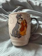 Lady and the Tramp Disney mok classic sketches zeldzaam, Verzamelen, Ophalen of Verzenden, Overige figuren, Zo goed als nieuw
