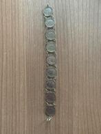 Zilveren dubbeltjes armbandje Wilhelmina, Antiek en Kunst, Verzenden, Zilver