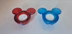 Glazen Mickey Mouse waxinelicht houders / Leonardo / Disney, Ophalen of Verzenden, Mickey Mouse, Zo goed als nieuw, Servies