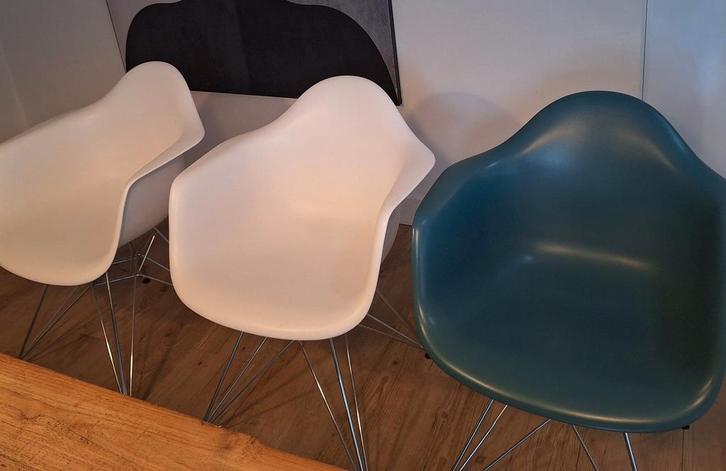 Keukenstoelen 6 stuks, Huis en Inrichting, Stoelen, Gebruikt, Wit, Ophalen