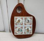 Vintage kaasplankje met tegel, Antiek en Kunst, Ophalen of Verzenden