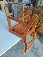 Te Koop: set van 5 Teak houten stoelen, Ophalen of Verzenden