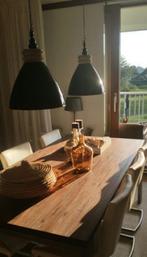 Hanglampen, Huis en Inrichting, Lampen | Hanglampen, Ophalen, Gebruikt, Hout, Minder dan 50 cm